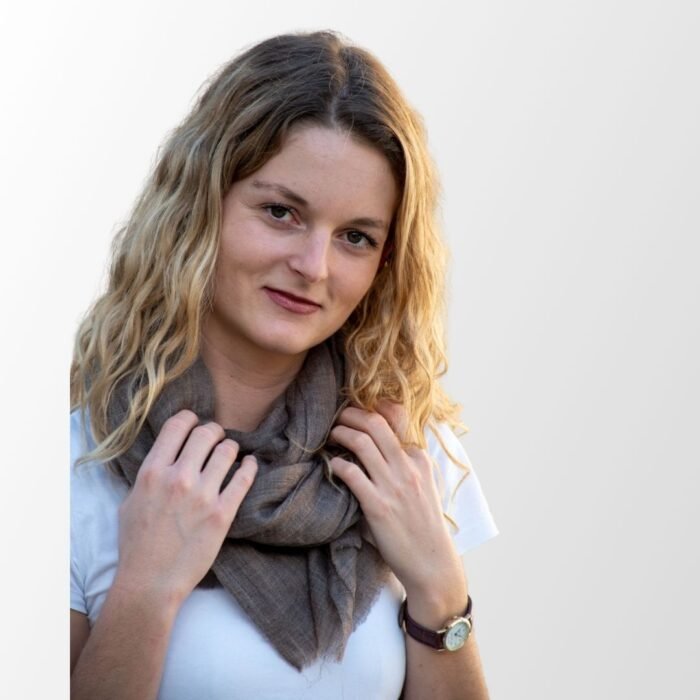 Feiner Kaschmirschal Naturfarben